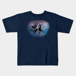 Wednesday Pup in Space Kids T-Shirt